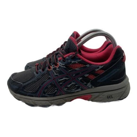 ASICS GEL-Venture 6 Women’s Size 7 Grey Pink Athletic Trail Running Shoes T7G6N - Picture 3 of 10